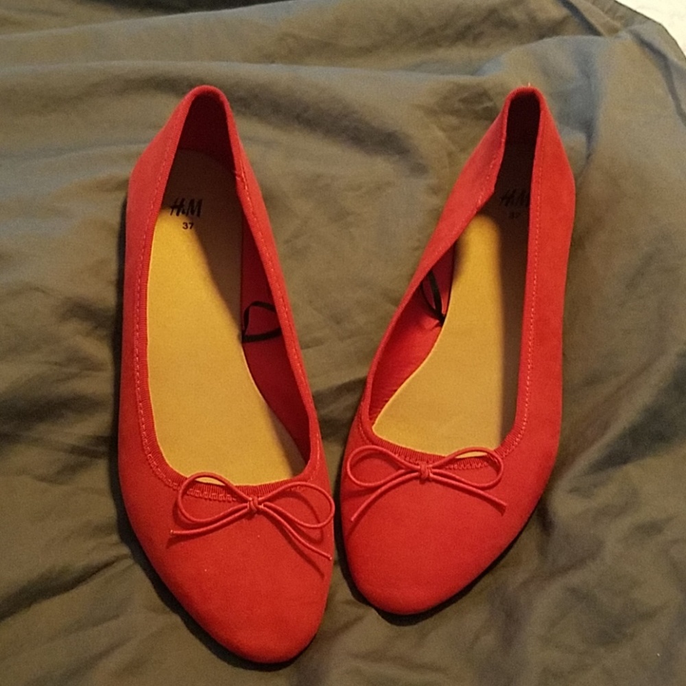 ⚡H&M red flats⚡